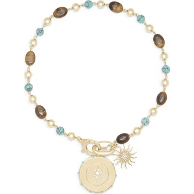 Ramy Brook Serra Gemstone Statement Necklace In Gold