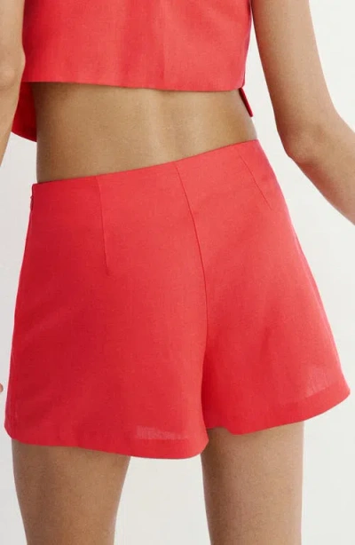 Mango Wrap Miniskirt In Red