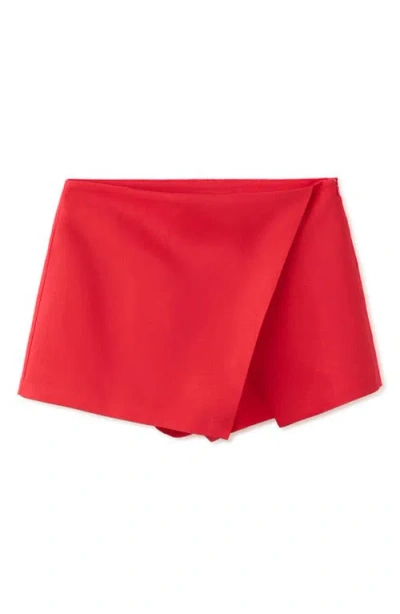 Mango Wrap Miniskirt In Red
