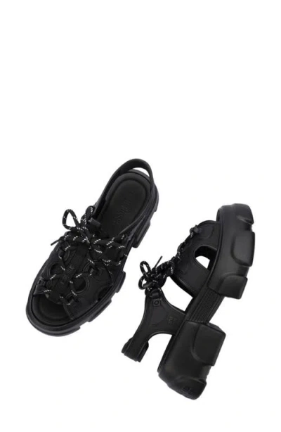 Melissa Camp Platform Sandal In Black