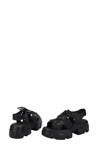 Melissa Camp Platform Sandal In Black
