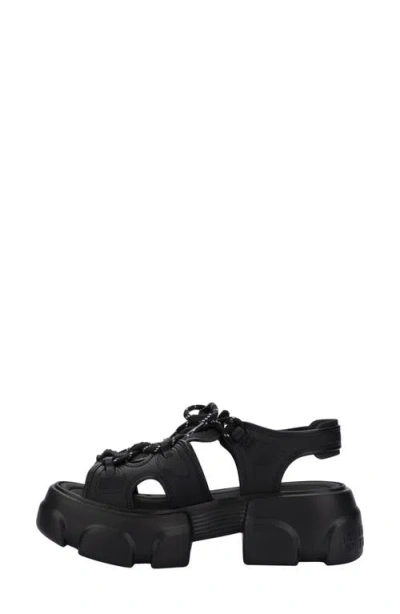 Melissa Camp Platform Sandal In Black