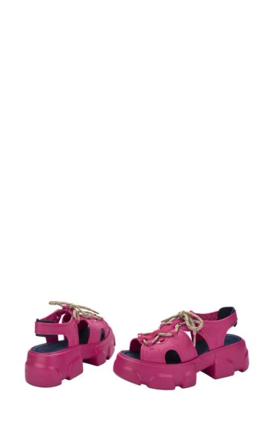 Melissa Camp Platform Sandal In Red
