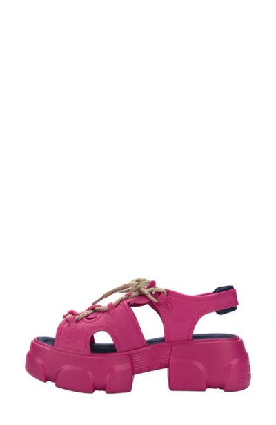 Melissa Camp Platform Sandal In Red