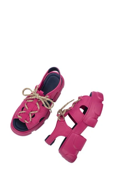 Melissa Camp Platform Sandal In Red