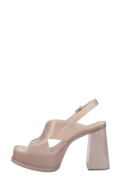 Melissa Dance Slingback Platform Sandal In Neutral