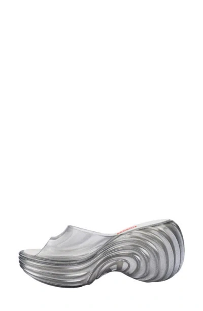 Melissa X Diesel Quantum Platform Sandals In Gray