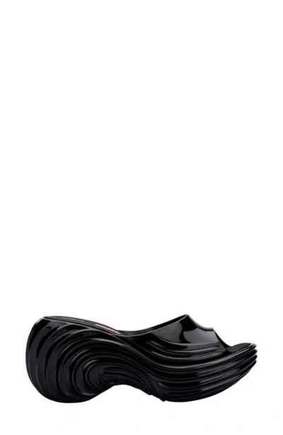Melissa X Diesel Quantum Platform Wave Slides In Black