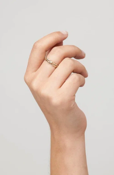 Aurate New York Open Link Ring In Gold