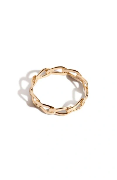 Aurate New York Open Link Ring In Gold