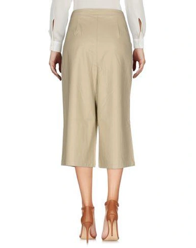 Shop Glamorous 3/4-length Shorts In Beige
