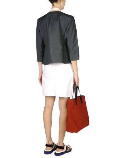 Shop Marni Blazer In Dark Green