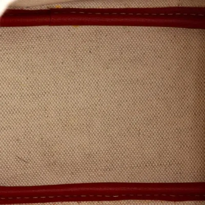 Pre-owned Goyard  Goyard Beluga Bag Coated Canvas Mini In Red