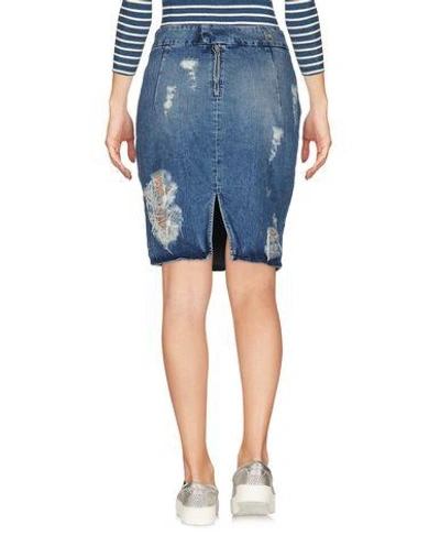 Shop Happiness Denim Skirts In Blue