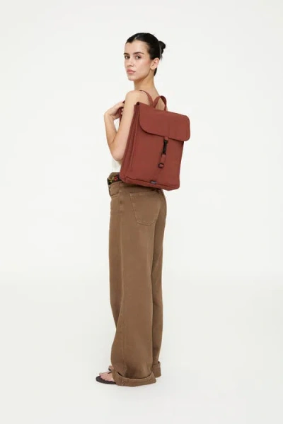 Lefrik Handy Mini Backpack In Brown