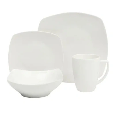 Gibson Home Zen Buffet Dinnerware Set In White