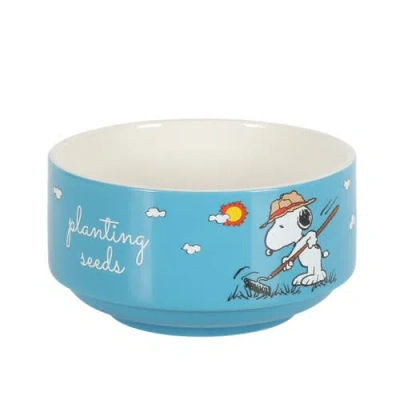 Peanuts Snoopy's Garden Patch Stackable Stoneware Bowl Set In Multi