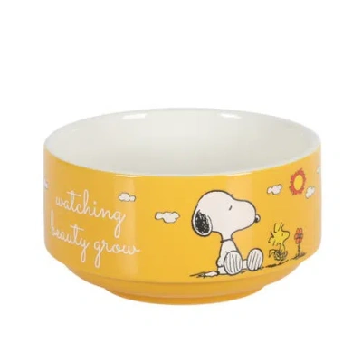 Peanuts Snoopy's Garden Patch Stackable Stoneware Bowl Set In Multi