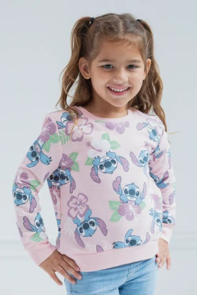 Disney Lilo & Stitch Pullover Sweatshirt In Pink