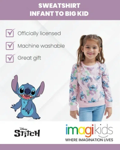 Disney Lilo & Stitch Pullover Sweatshirt In Pink