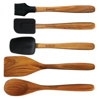 Babish 11-piece Wood And Silicone Kitchen Tool Set In Multi