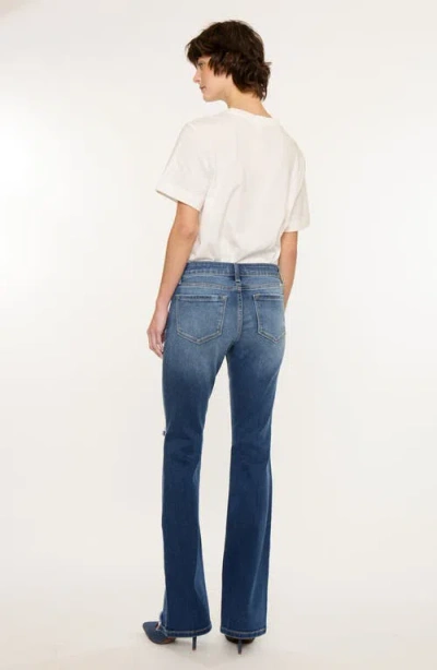 Kancan Kendra Essentials Low Rise Bootcut Jeans In Blue