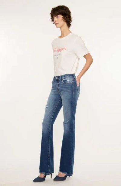 Kancan Kendra Essentials Low Rise Bootcut Jeans In Blue