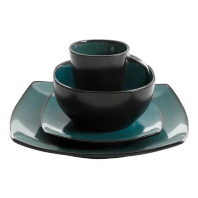 Gibson Elite Soho Lounge Square Stoneware Dinnerware Set In Multi