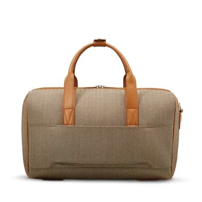 Hartmann Herringbone Deluxe Weekend Duffel In Brown