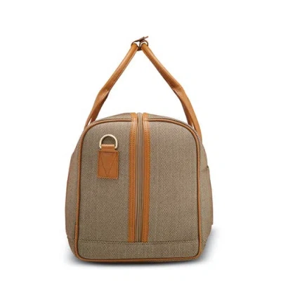 Hartmann Herringbone Deluxe Weekend Duffel In Brown