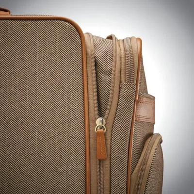 Hartmann Herringbone Deluxe Extended Journey Expandable Spinner In Brown