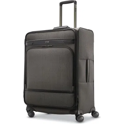 Hartmann Herringbone Deluxe Medium Journey Expandable Spinner In Black