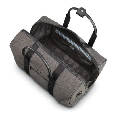 Hartmann Herringbone Deluxe Weekend Duffel In Black