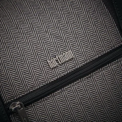 Hartmann Herringbone Deluxe Weekend Duffel In Black