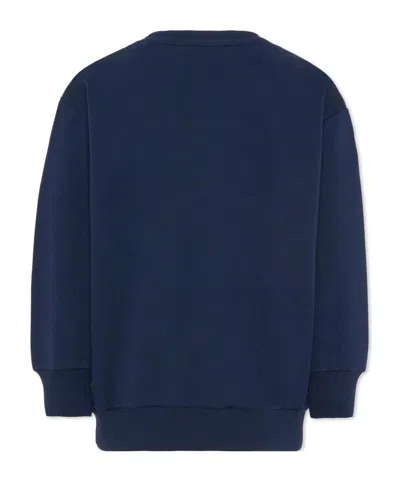Etro Logo Round-neck Pullover In Blue