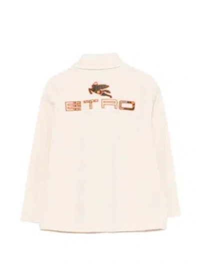 Etro Pegasus-embroidered Jacket In White