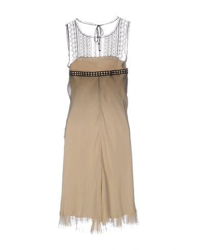 Shop Alberta Ferretti Formal Dress In Beige