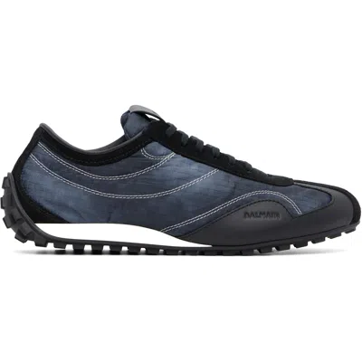 Balmain Racing Low Trainers In Black