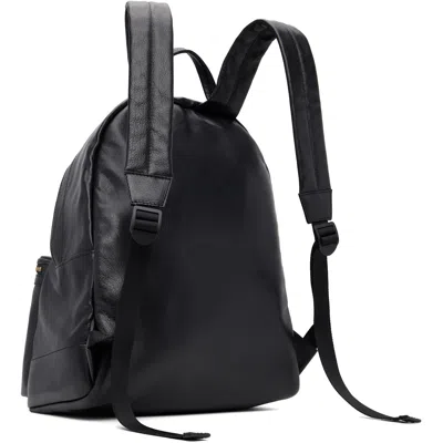 Balmain Padlock-detail Leather Backpack In Black