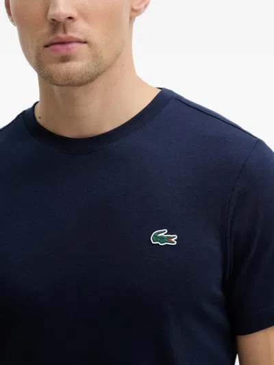 Lacoste Logo-patch T-shirt In Blue