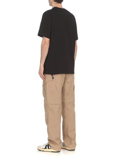 Msgm Front Logo T-shirt In Black