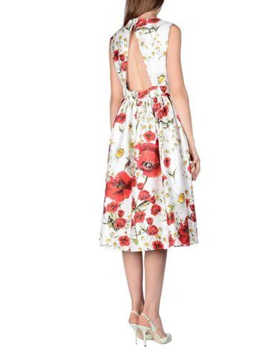 Shop Dolce & Gabbana Midi Dress In White