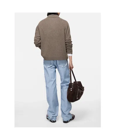 Acne Studios Wool Knit Polo In Multi