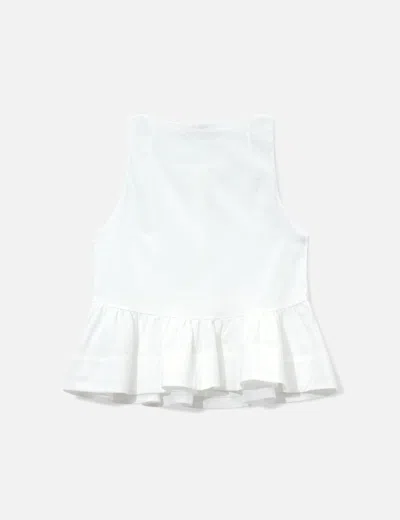 Glowny G Ruffled Button Blouse In White