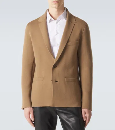 Tom Ford Wool-blend Jacket In Brown