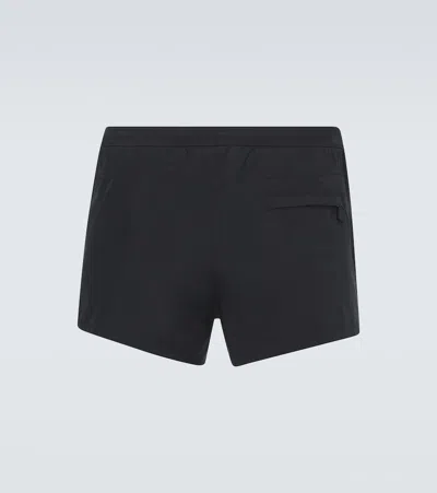 Tom Ford Technical Swim Trunks In Black
