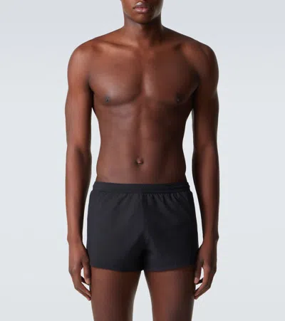 Tom Ford Technical Swim Trunks In Black