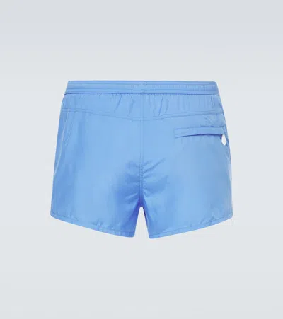 Tom Ford Technical Swim Trunks In Blue