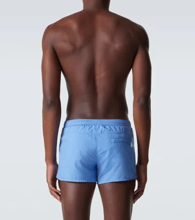 Tom Ford Technical Swim Trunks In Blue