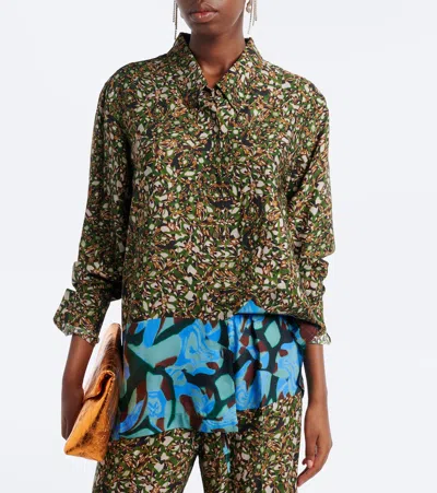 Dries Van Noten Printed Shirt In Multi